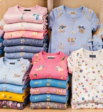 Children’s clothing selection — products only, no models