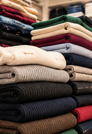 Winter knitwear collection — products only, no models